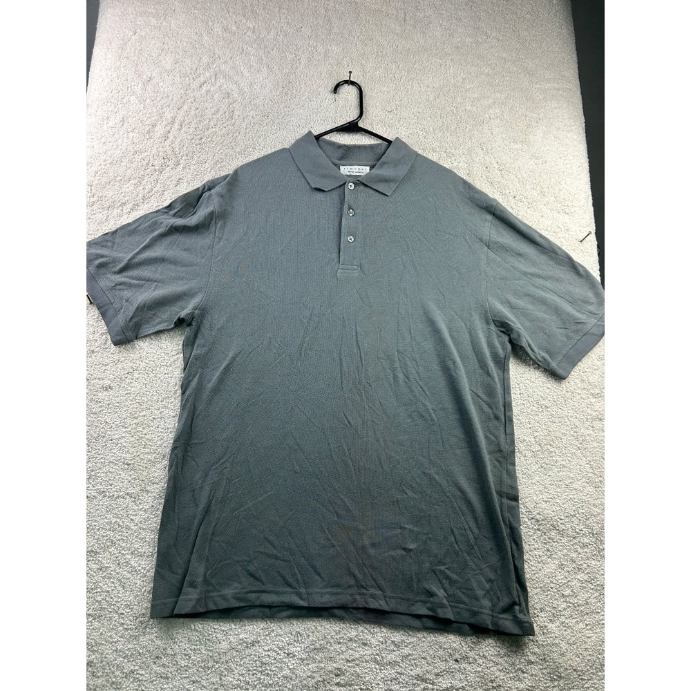 Timeout Men's Polo‎ Shirt Gray Size XL Timeless Sportswear Cotton
